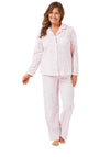 Marlon Floral Fleece Button Up Pyjama Set, Pink