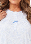 Marlon Floral Print Nightdress, Blue
