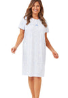 Marlon Floral Print Nightdress, Blue