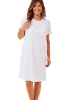 Marlon Floral Print Nightdress, Pink