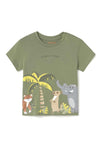 Mayoral Baby Boy Short Sleeve Jungle Tee, Green