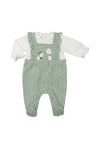 Mayoral Baby Girl Long Sleeve Goose Romper, Green