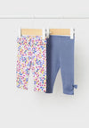 Mayoral Baby Girl Set of Two Leggings, Multi