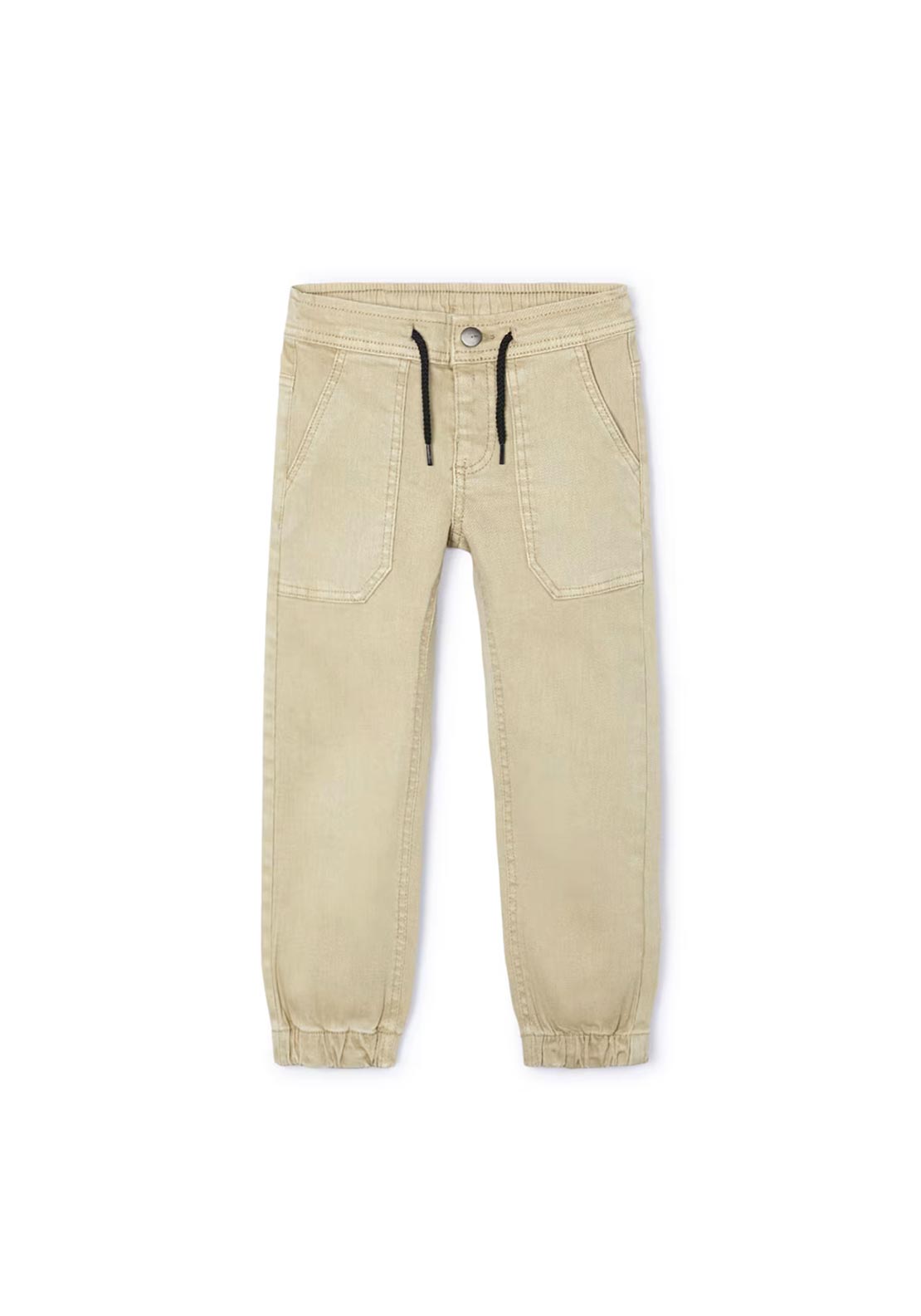 Mayoral Mini Boy Cuffed Chino, Beige