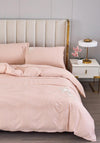 Home Interiors Lily Cotton Melbourne Duvet Cover Set, Pink
