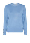 Micha Viscose Knit Sweater, Sky Blue