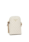 MICHAEL Michael Kors Jet Set Smartphone Crossbody Bag, Vanilla & Acorn