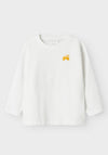 Name It Mini Boy Lonnie Long Sleeve Top, White