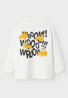Name It Mini Boy Lonnie Long Sleeve Top, White