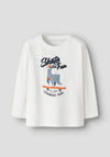 Name It Mini Boy Vux Long Sleeve Top, White