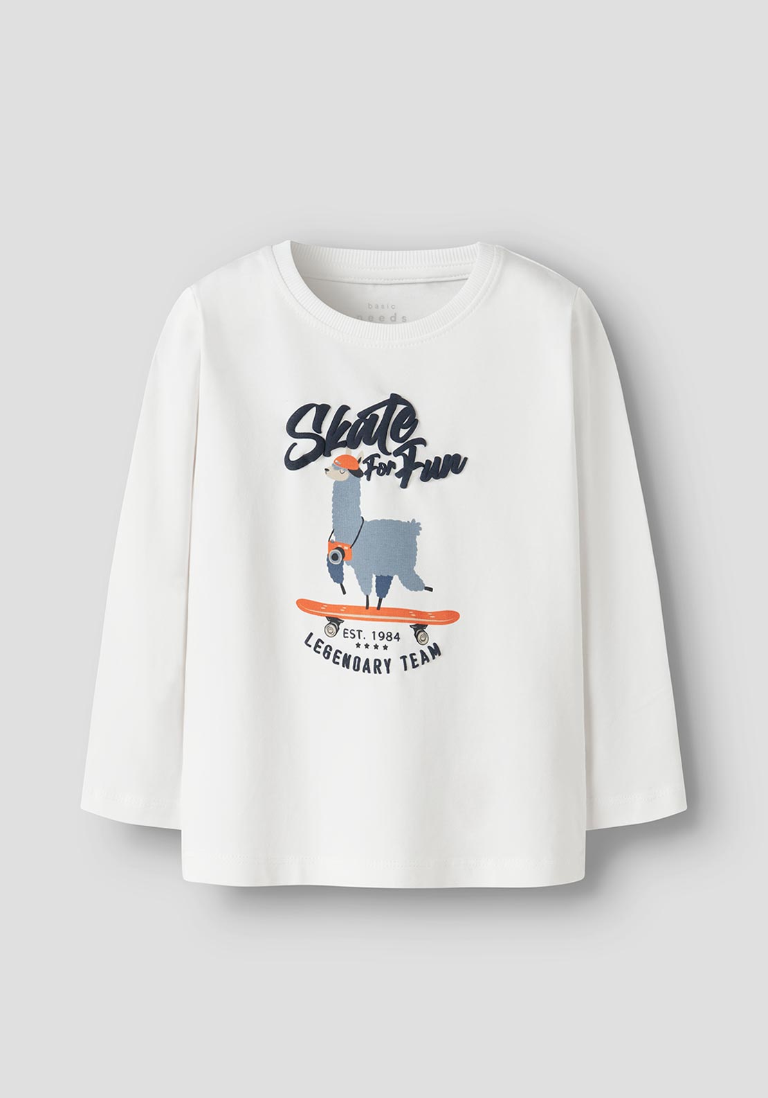 Name It Mini Boy Vux Long Sleeve Top, White