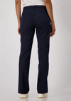Monari Ankle Slit Chino Trousers, Navy