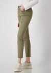 Monari Embellished Distressed Skinny Jeans, Green