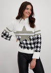 Monari Mixed Design Knit Jumper, White Multi