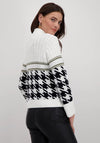 Monari Mixed Design Knit Jumper, White Multi