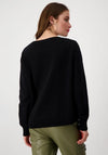 Monari Rhinestone Varsity Jumper, Black