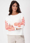 Monari Mandala Sleeve Sweatshirt, White