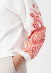 Monari Mandala Sleeve Sweatshirt, White