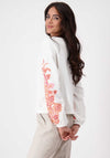Monari Mandala Sleeve Sweatshirt, White
