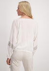 Monari Embroidered Boho Blouse, Off White