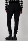 Monari Cargo Buckle Detail Trousers, Black