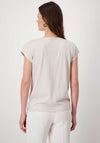 Monari Satin Soft T-Shirt, Beige
