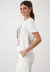 Monari Rhinestone Graphic T-Shirt, Off White
