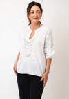 Monari Embellished Lightweight Blouse, White