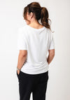 Monari Embellished Graphic T Shirt, White