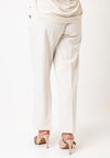 Monari Elasticated Straight Leg Trousers, Beige