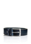 Monti Tuston Mens Leather Belt, Navy