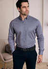 Andre Murphy Geo Pattern Shirt, Beige & Navy Multi