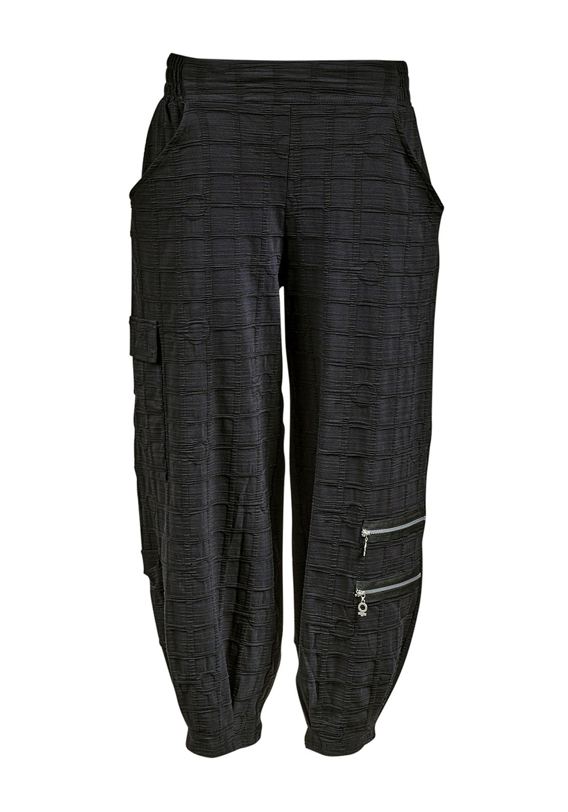 My Soul Bubble Tapered Trousers, Black