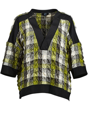 My Soul Check V Neck Top, Green