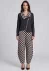 My Soul Crincle Check Collar Jacket, Black