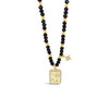 Absolute North Star Beaded Necklace, Gold & Black