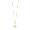 Absolute Statement Halo CZ Necklace, Gold