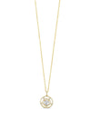 Absolute Statement Halo CZ Necklace, Gold