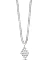 Absolute CZ Embellished Necklace, Silver