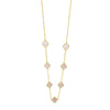 Absolute Pink Petal Necklace, Gold