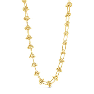 Absolute Statement Knot Necklace, Gold