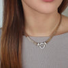 Absolute CZ Mesh Chain Necklace, Gold