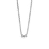 Absolute CZ Rings Necklace, Silver