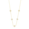 Absolute CZ Floral Necklace, Gold