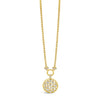 Absolute CZ Cluster Pendant Necklace, Gold