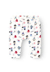Name It Baby Boy Fobus Ahoy Print Pant, Jet Stream