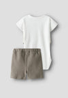 Name It Baby Boy Helmar Shorts Set, Walnut