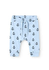 Name It Baby Boy Vorels Anchor Pant, Blue Chambray