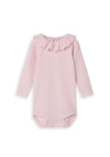 Name It Baby Girl Jennas Long Sleeve Bodysuit, Parfait Pink