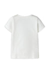 Name It Baby Girl Jeanelle Floral Tee, White